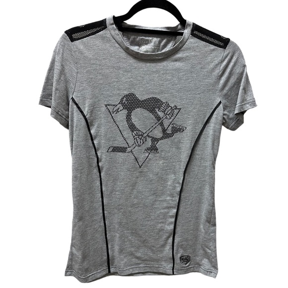 Old Time Hockey Pittsburgh Penguins NHL Gray T-Shirt Sz S. EUC - Picture 1 of 10